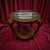 Art Deco Late 20th Century Pair of Curved Leg Round Glass-Top End Tables For Sale - Image 3 of 7