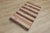 Brown 1950s Southwestern Rustic & Primitive Striped Small Rug For Sale - Image 8 of 13
