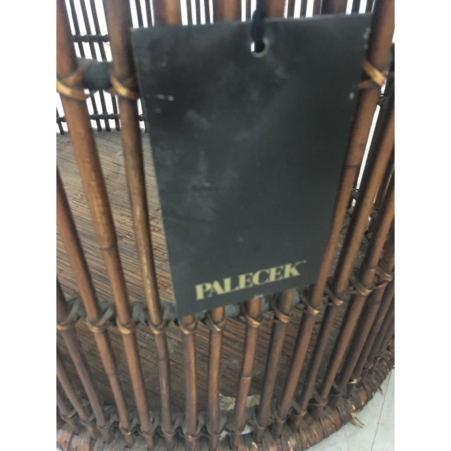 2000 - 2009 Palecek Rattan Tray Table For Sale - Image 5 of 9