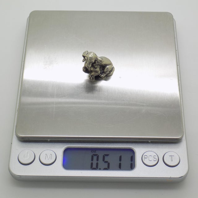 Vintage Italian Handmade Genuine Silver 800 Puppy Dog Figurine, 1970s For Sale - Image 10 of 12