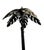 Early 21st Century Palm Tree Floor Lamp With Crystal Coconut Lights. Well Make and Durable in Coastal Environments, Aluminum for Outdoor or Indoor Use. For Sale - Image 5 of 9