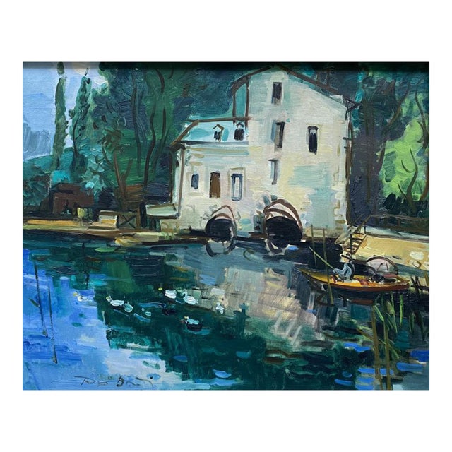 A beautiful Fauvist French country landscape by Roger Bertin. Born in Rue Gabrielle in Montmartre, Paris in 1915, and...