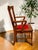 Wood Antique Tiger Oak Arm Chair-Arts Crafts Mission-Red Seat-C1900-Wood-Desk-Accent For Sale - Image 7 of 11