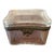 Late 19th Century Antique Baccarat Style Crystal Jewelry Box Casket Gold Overlay For Sale