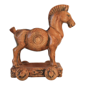 Vintage Ceramic Trojan Horse Planter