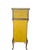 Early 20th Century Antique Victorian Hand-Painted Music Cabinet With Brass Gallery and Mirror For Sale - Image 5 of 12