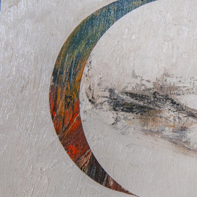 1960s American Modernist Abstract Expressionist "Hard Edged" Oil on Canvas Painting by Budd Hopkins For Sale In Portland, OR - Image 6 of 10