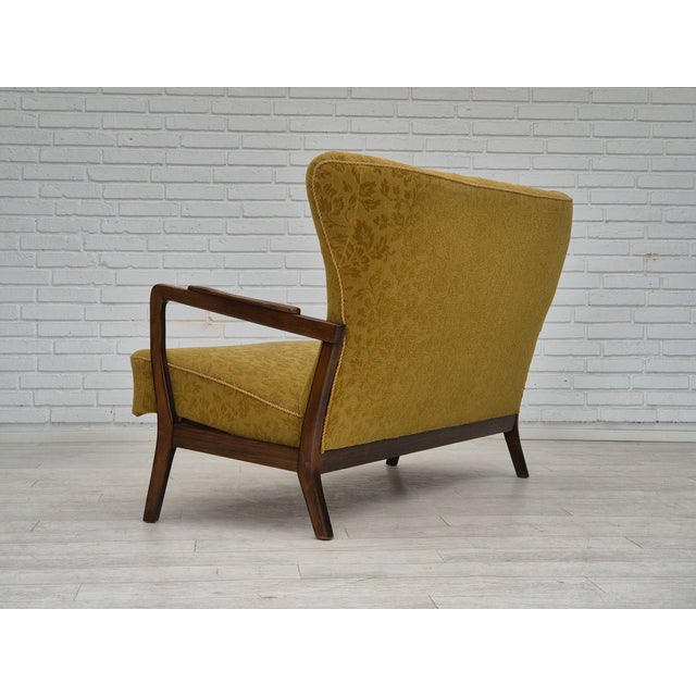 Fritz Hansen Vintage Danish Two-Seater Sofa by Søren Hansen for Fritz Hansen, 1960s For Sale - Image 4 of 18