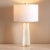 Modern Gracellen Alabaster Table Lamp in White/Gold For Sale - Image 3 of 7
