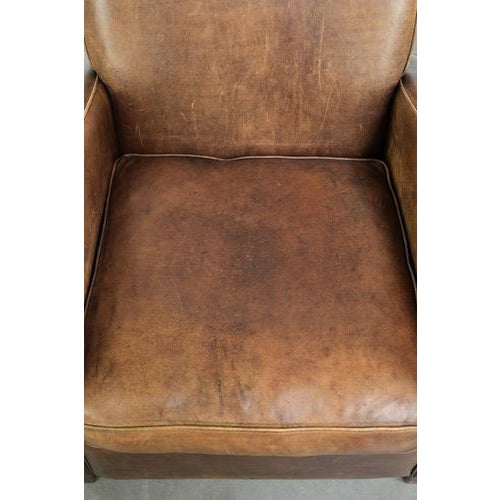 Set of Sheepskin Lounge Chair and Ottoman For Sale - Image 6 of 18