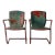 Mid-Century Metal Patio Chairs - A Pair For Sale