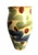 Art Deco Vintage Rustic Italian Hand Painted Studio Pottery Vase For Sale - Image 3 of 12