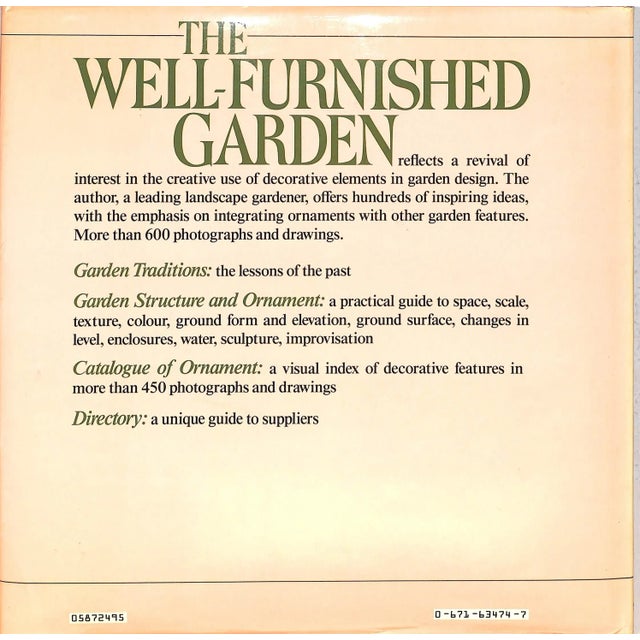 "The Well-Furnished Garden" 1986 Balston, Michael For Sale - Image 4 of 12