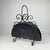Hand Forged Iron Newspaper & Magazine Rack (54cm) Antique Gold Scroll Design with Arched Handle For Sale - Image 10 of 10