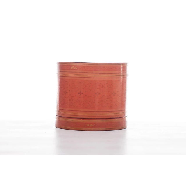 Wood 20th Century Burmese Lacquerware Betel Box For Sale - Image 7 of 7