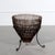 Franco Albini 1950s Franco Albini Fish Basket Rattan & Iron Side Table For Sale - Image 4 of 9