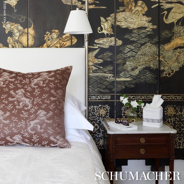 2020s Schumacher Ewan'S Beasts Fabric In Brown For Sale - Image 5 of 6