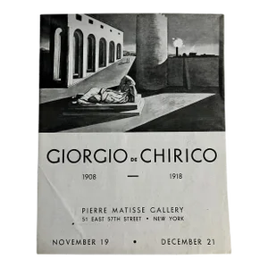 1940 Giorgio De Chirico Gallery Brochure Book