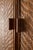 Mid-Century Modern 1970's Rattan Etched Wood Safari Armoire Wardrobe Storage Cabinet For Sale - Image 3 of 14
