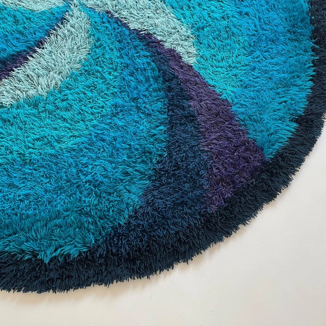 Extra Large Scandinavian High Pile Rya Rug from Ege Taepper, 1970s For Sale - Image 4 of 18