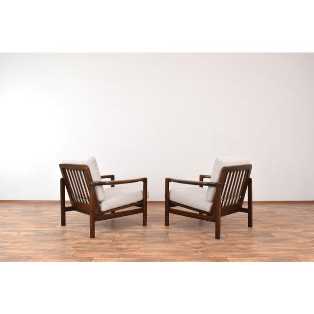Mid-Century Modern Lounge Chairs by Z. Bączyk, 1960s, Set of 2 For Sale - Image 4 of 15