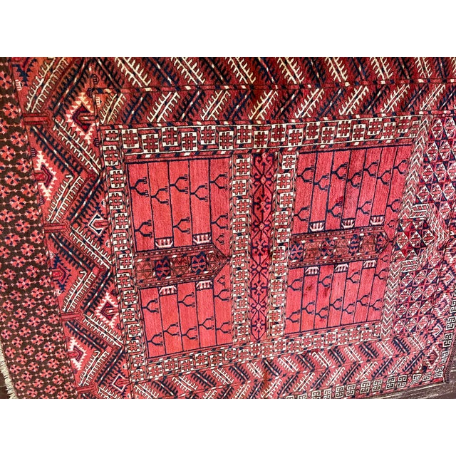 Textile Antique Tekke Turkoman Ensi (Tent Door Rug) For Sale - Image 7 of 9