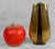 - Original 1980's Art Deco Vase - Solid Brass with Black Lacquered Accent Stripe - Stepped Design with Great Lines - 6"...