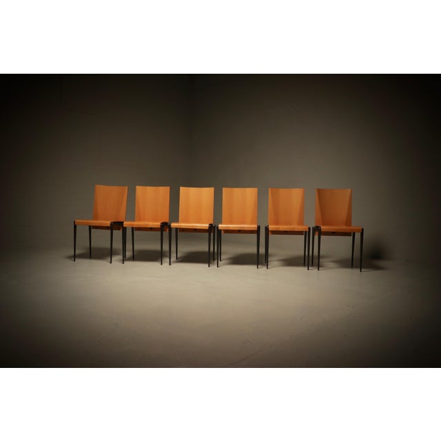 Mid-Century Modern Postmodern Dining Chairs from Cidue, Italy, 1990s, Set of 6 For Sale - Image 3 of 15