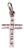 White Gold Cross Pendant with Diamonds For Sale
