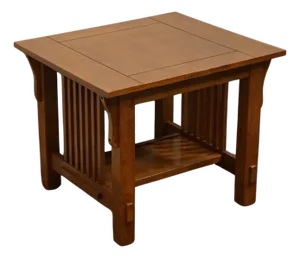 High End Vintage Quarter Sawn Oak Mission Style 27" Accent End Table
