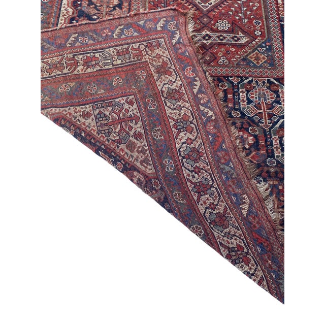 1900 - 1909 1900 - 1909 Antique Qashqai Kashkuli Rug With All Over Design, 9ft 4in X 5ft 6.4in For Sale - Image 5 of 11