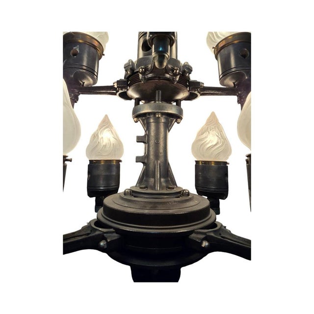 Large Steampunk Candelabra, 1996 For Sale - Image 11 of 18