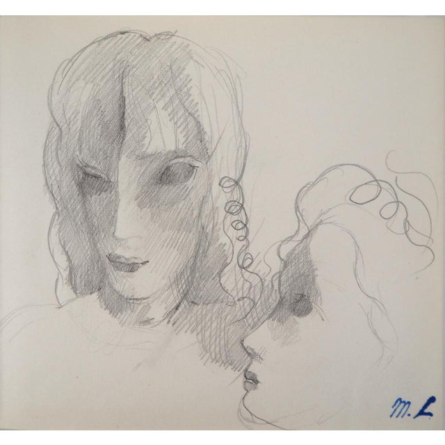 Marie Laurencin, Lovers, Original Pencil Drawing For Sale - Image 6 of 6