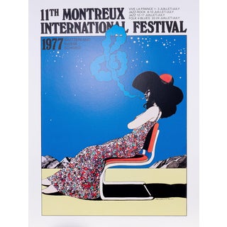 Montreux Jazz Poster by Milton Glaser For Sale