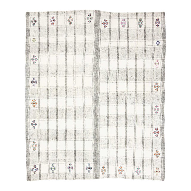 Vintage Turkish Adana Kilim Rug For Sale