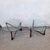 20th Century Coffee Tables in Wood and Glass, Set of 2 For Sale - Image 4 of 13