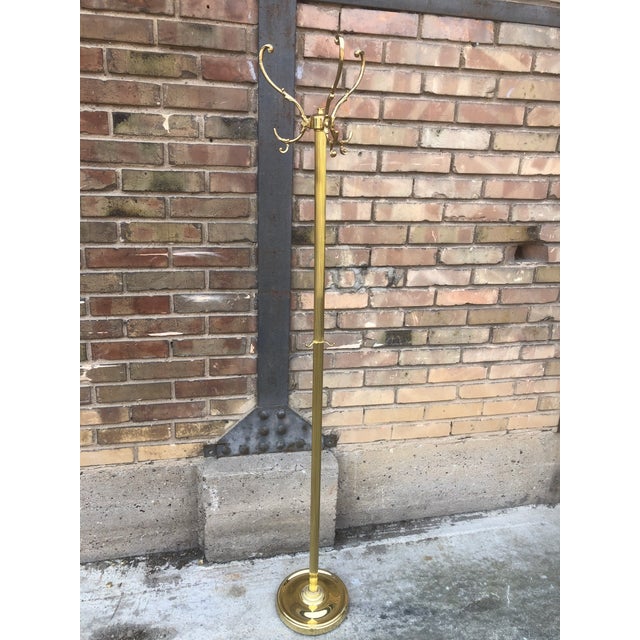 Vintage Italian Brass Coat Rack, 1970s For Sale - Image 6 of 7