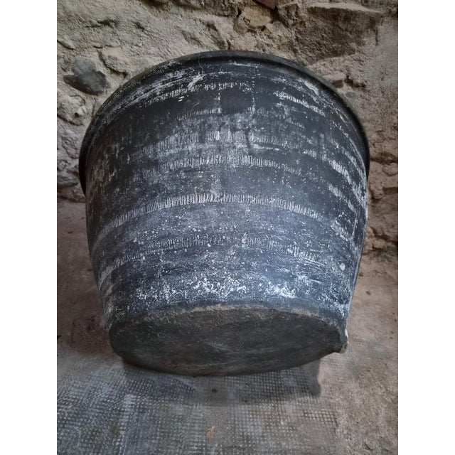 Antique French Rustic Terracotta Wash Trough, Auvergne, 19th Century For Sale - Image 15 of 18