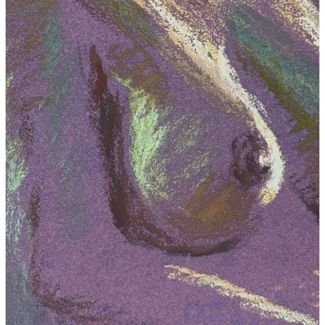 Early 21st Century Sara's Morning by Lisa Fricker | Pastel On Sandpaper Portrait of a woman in profile For Sale - Image 5 of 5