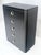 Wood Black Lacquer & Silver 5 Drawers Art Deco Tall Chest Dresser MINT For Sale - Image 7 of 18