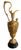 Elegant pair of late 19th century French gilt bronze decorative ewers, circa 1890s, raised on black marble bases. Each...