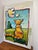 Pop Art Late 20th Century Pop Art Cat Oil Painting, Signed For Sale - Image 3 of 7