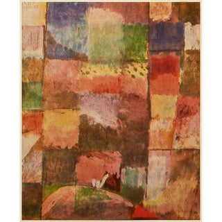 1969 After Paul Klee "Composition" Mid-Century Full Color Print For Sale