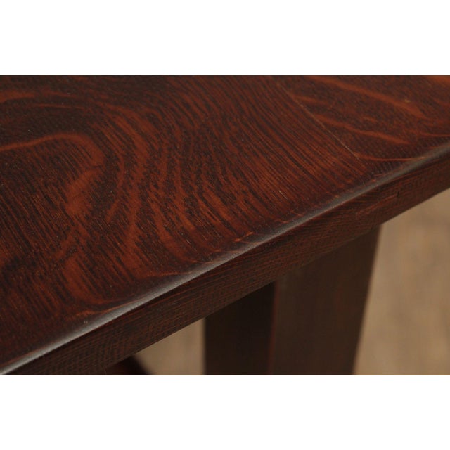 Wood Stickley Brothers Antique Mission Oak Game Table For Sale - Image 7 of 18