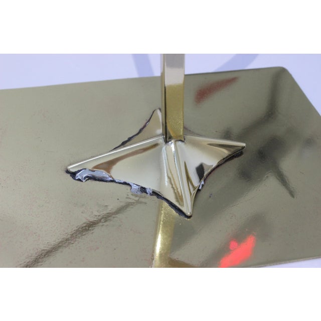 Brass 1960s-70s Brass Stylized Egret Figures - a Set of 2 For Sale - Image 8 of 13