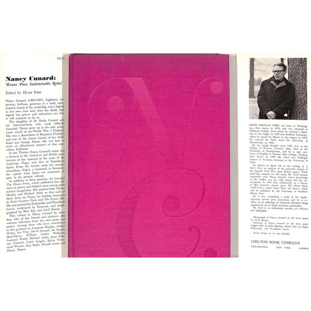 Traditional "Nancy Cunard: Brave Poet, Indomitable Revel 1896-1965" 1968 Ford, Hugh [Edited By] For Sale - Image 3 of 9