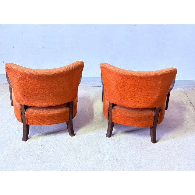 Vintage Lounge Chairs by J. Halabala, 1940s, Set of 2 For Sale - Image 6 of 8
