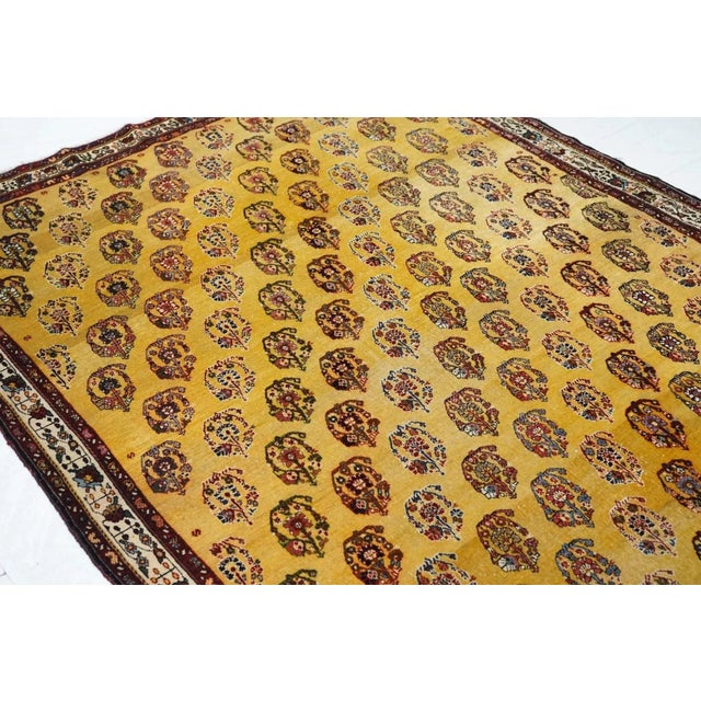 Antique Qashqai Rug 5'7'' x 8'2'' For Sale - Image 9 of 12