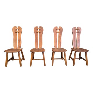 Vintage Dining Chairs from Depuydt, Belgium, 1960s, Set of 4 For Sale