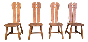 Vintage Dining Chairs from Depuydt, Belgium, 1960s, Set of 4
